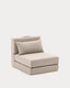Puf llit convertible Arty beige 70 x 89 (200) cm