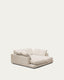 Sofà Gala 3 places de xenilla amb doble chaise longue beix FSC Mix Credit 210 cm