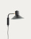 Aplic petit Aria d'acer amb acabat negre