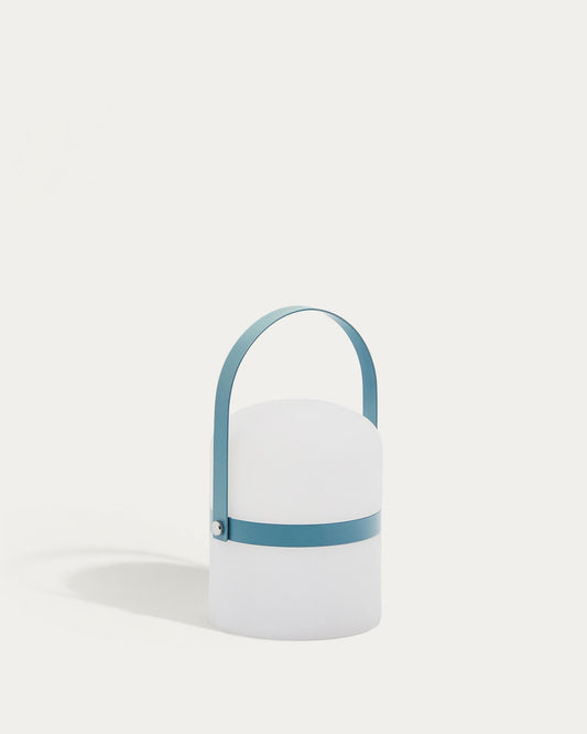 Llum de taula LED mini Ridley de polietilè blau