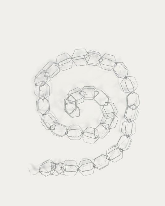 Garlanda lluminosa Narel platejat 1,9 m