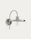 Aplic de paret Nuvira de metall raspallat gris clar