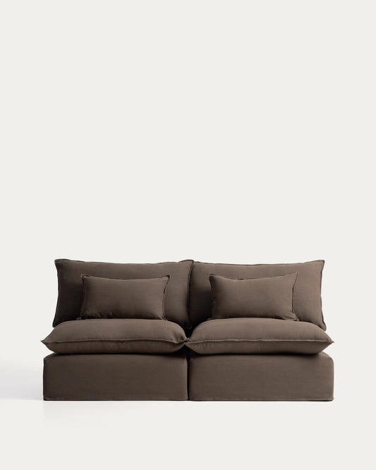 Sofà modular desenfundable Anarela 3 places de lli talp 220 cm FSC Mix Credit