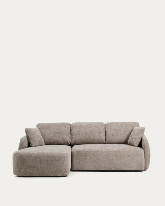 Sofà llit Laira 3 places de xenilla amb chaise longue esquerra topo 246 cm FSC Mix Credit