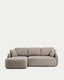 Sofà llit Laira 3 places de xenilla amb chaise longue esquerra topo 246 cm FSC Mix Credit