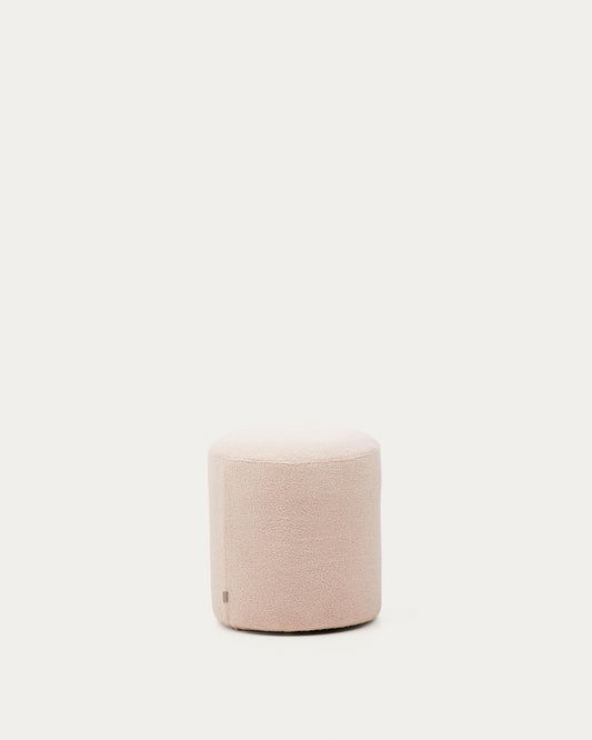 Reposapeus desenfundable Kaeli de borreguet rosa Ø 43 cm
