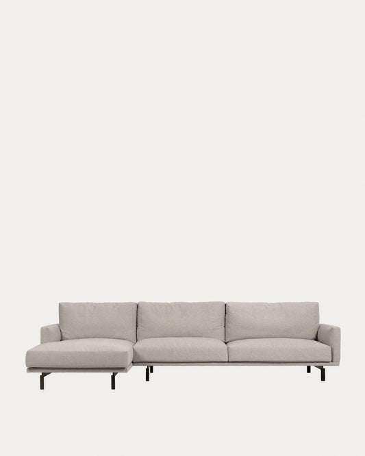 Sofà Galene 4 places amb chaise longue esquerre beix 314 cm FSC Mix Credit