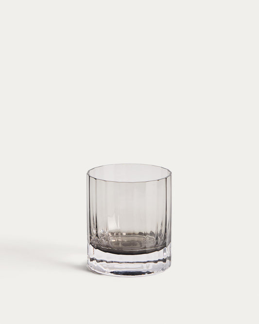 Vaso Clarien de vidrio gris 30 cl