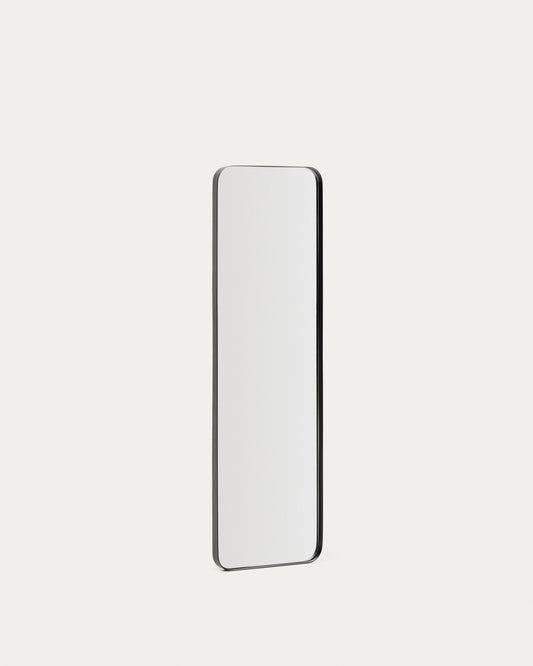 Mirall Marco de metall negre 55,5 x 150,5 cm