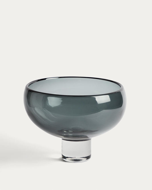 Centre de table Sirau en verre gris Ø 29,8 cm