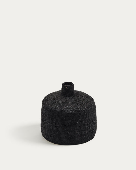 Vase Salinas en fibres naturelles, finition naturelle 20 cm