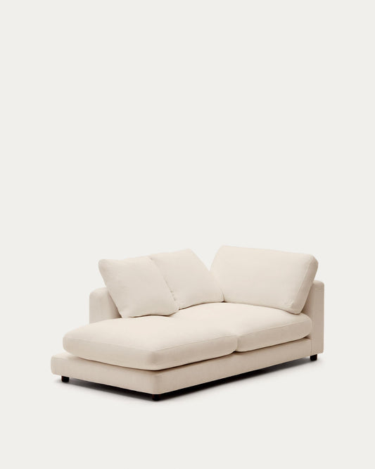 Chaise longue esquerre Gala de xenilla beix FSC Mix Credit 193x105 cm