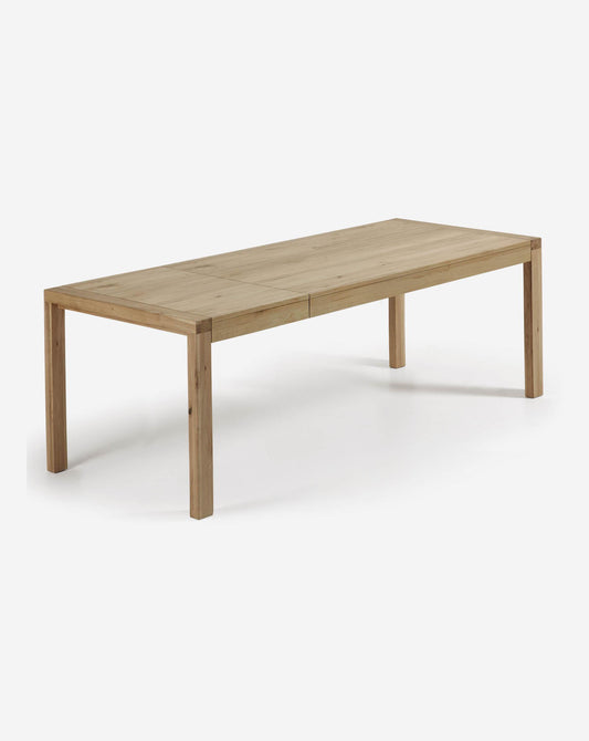 Taula extensible Briva xapa de roure acabat natural 200 (280) x 100 cm