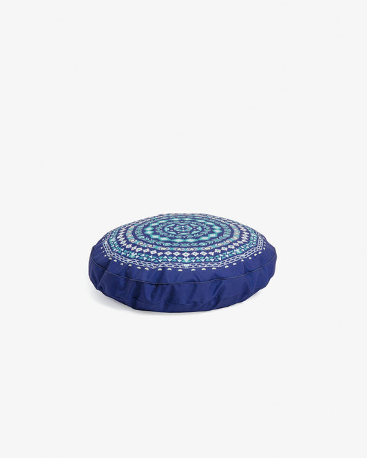 Pouf Ashleen Ø 60 cm bleu
