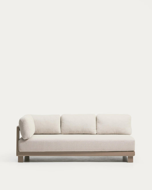 Sofà Nerano de 3 places d’alumini talp 208 cm