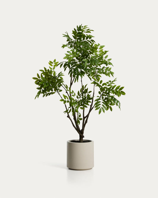 Arbre artificial Rhus amb test blanc 185 cm