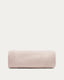 Funda per a reposapeus Kaeli de borreguet rosa Ø 90 cm