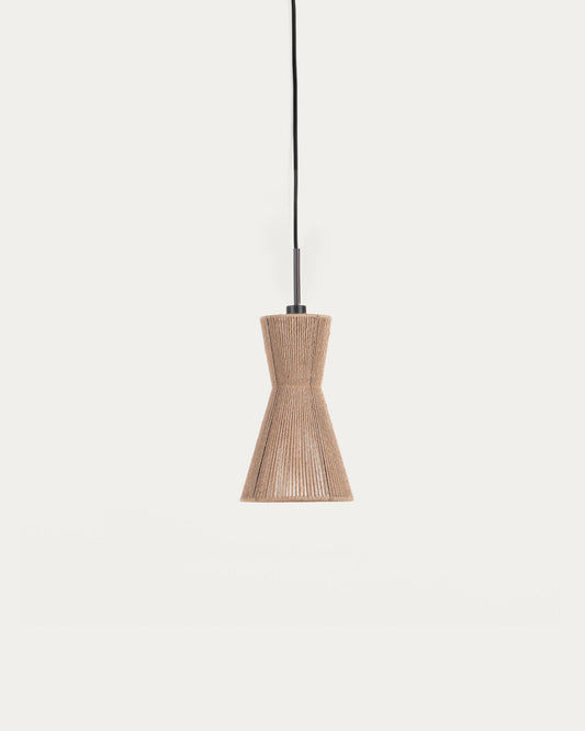 Pantalla llum de sostre Crista de jute amb acabat natural Ø 24,5 cm