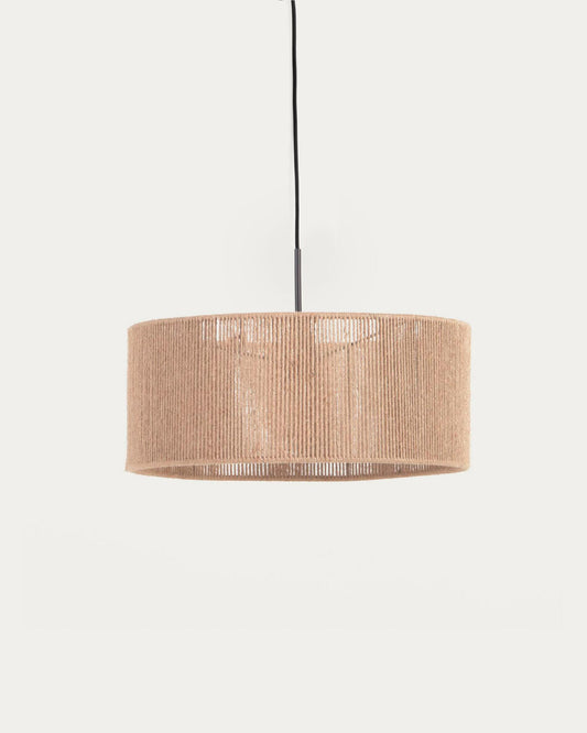 Pantalla llum de sostre Crista de jute amb acabat natural Ø 47 cm