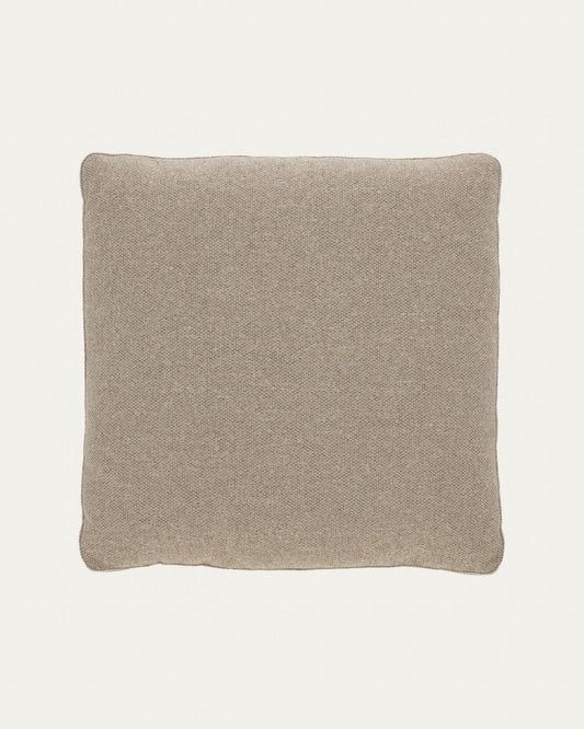 Coixí Blok de xenilla beix 60x60 cm