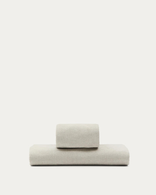 Funda per a llit  Valma de xenilla perla per a matalàs de 90 x 200 cm