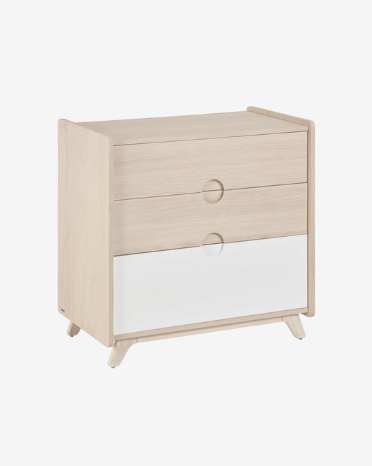 Commode Nunila en contreplaqué de frêne 90 x 90 cm FSC 100 %