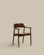 Chaise Fondes en bois de chêne, finition noyer FSC Mix Credit