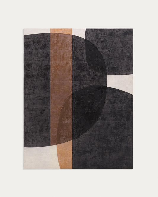 Lienzo abstracto Tonol marrón 180 x 140 cm