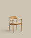 Chaise Fondes en bois de chêne, finition naturelle FSC Mix Credit