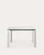 Taula extensible Axis porcellànic acabat Kalos Blanco potes blanques 120 (180) cm