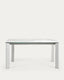 Taula extensible Axis porcellànic acabat Kalos Blanco potes gris 160 (220) cm