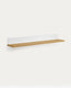 Prestatge Abilen de xapa de roure i lacatge blanc 80 x 15 cm FSC 100%