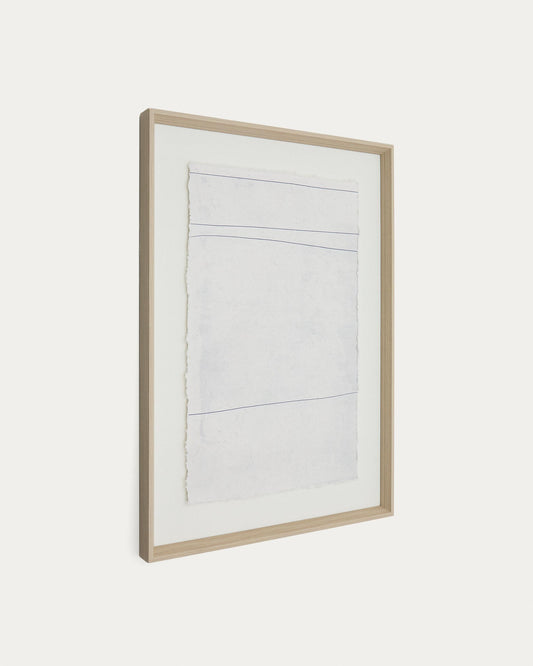 Quadre Durkan de paper reciclat blanc 50x70 cm