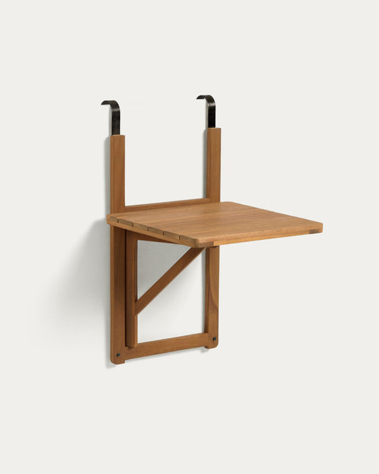 Taula plegable de balcó Amarilis fusta massissa acàcia 40 x 42 cm FSC 100%