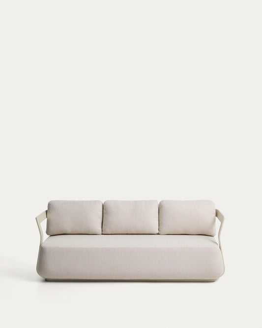 Sofà Tamaris de 3 places d’alumini color cru 217 cm