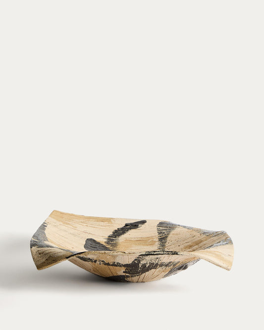 Centre de taula Dirva de ceràmica marró 40 x 51 cm