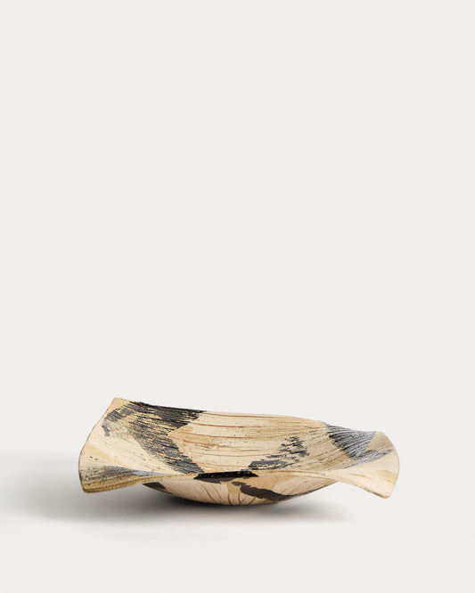 Centre de taula Dirva de ceràmica marró 37 x 37 cm