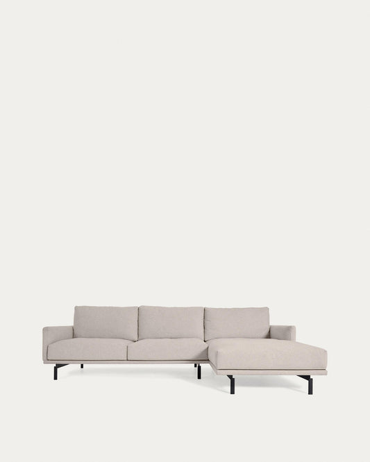 Sofà Galene 3 places amb chaise longue dret beix 254 cm FSC Mix Credit