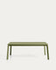 Taula extensible Brela d’alumini verd 205(287) x 100 cm