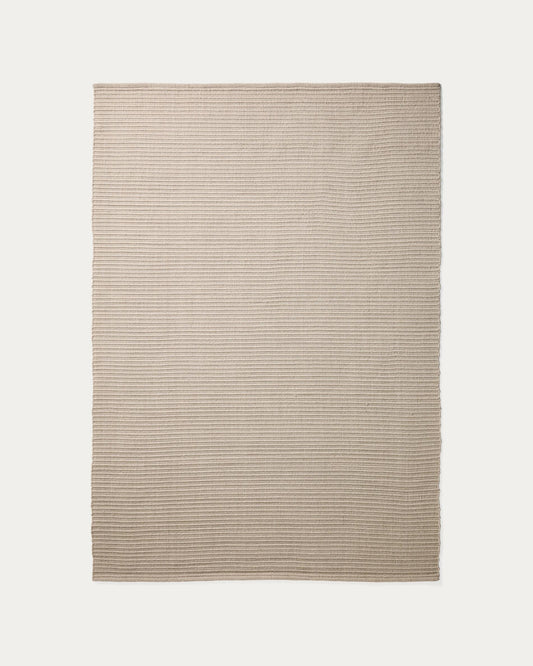 Alfombra Ardelia de fibras sintéticas crudo 160 x 230 cm