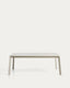 Taula extensible Brela d’alumini cru 205(287) x 100 cm