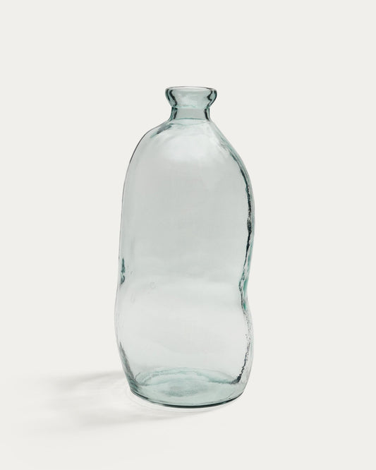 Gerro Brenna de vidre transparent 100% reciclat 73 cm