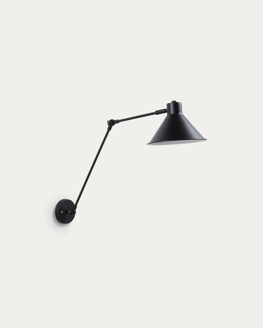 Aplic Dione d'acer amb acabat pintat negre