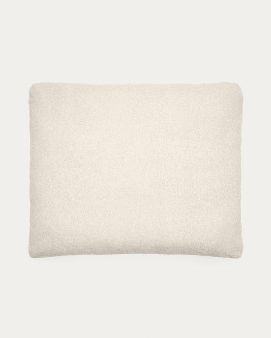 Coixí Martina de borreguet color cru 60x52 cm