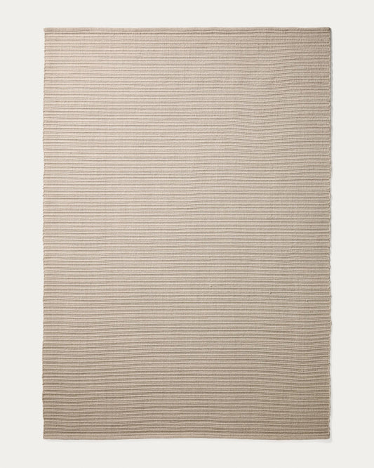 Alfombra Ardelia de fibras sintéticas crudo 160 x 230 cm