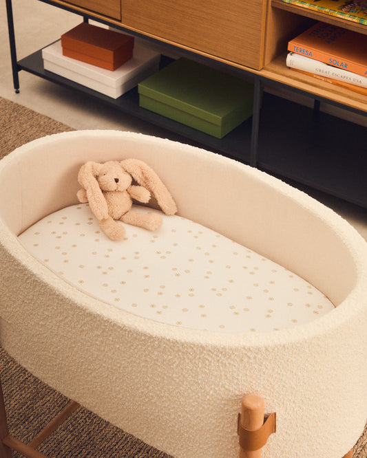 Llençol baixer per a moisès Olna de 100% cotó estampat sols 40 x 75 cm