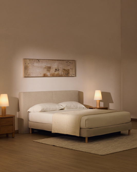 Cabecero desenfundable Blok crudo para cama de hasta 180 cm