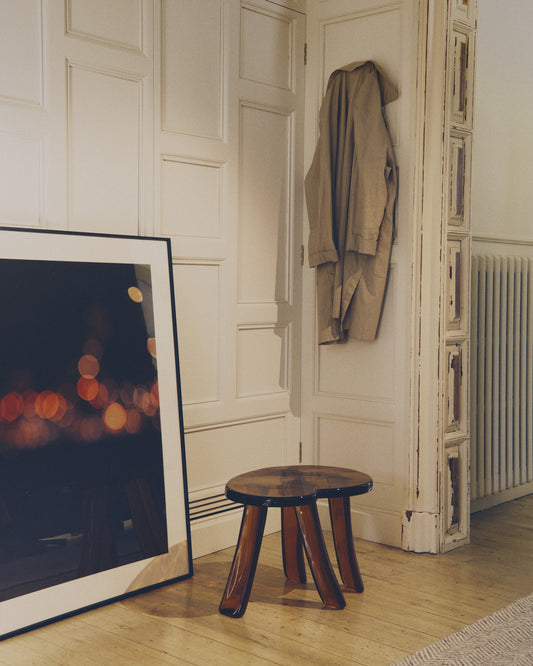 Cuadro Zavira fotografía de luces de Barcelona 80 x 100 cm