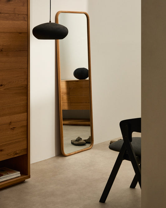 Mirall Milsa de fusta de teca 54x154 cm FSC 100%