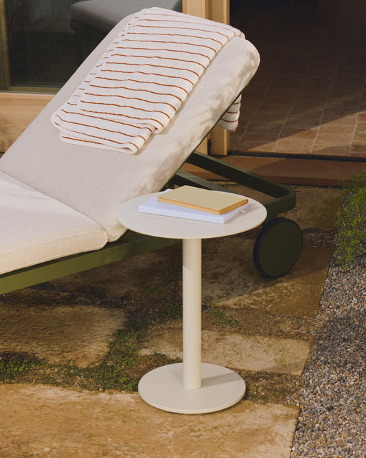 Tovallola Dorane 100 % cotó amb ratlles taronja 30 x 50 cm